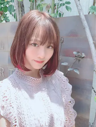 ミディアム カラー ヘアアレンジ 【公式】amble luxe池袋東口🩷のヘアスタイル