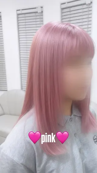セミロング カラー 💖わたなべ ちか💖のヘアスタイル