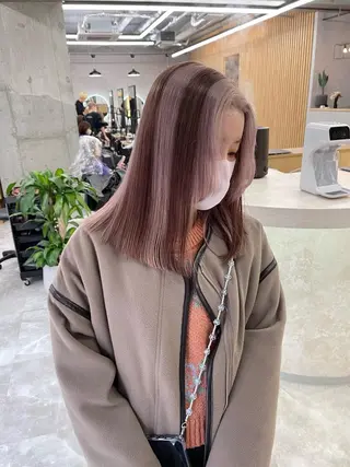 ミディアム 福山 晴香のヘアスタイル