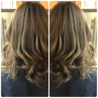 セミロング カラー 小山内 龍一郎 店長のヘアスタイル