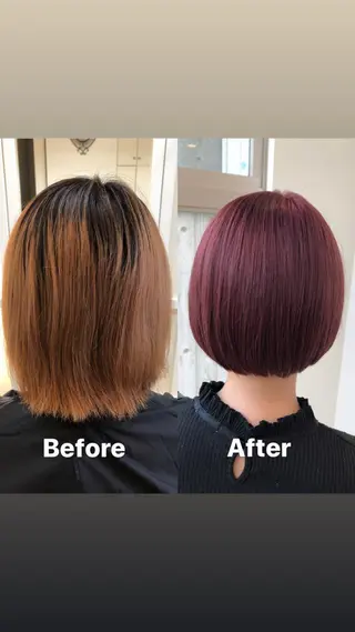 カラー 東梅田エリアカラー ヘアセットNo. 1のヘアスタイル