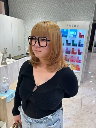 ミディアム miho‪𓂃 ANNETTAのヘアスタイル