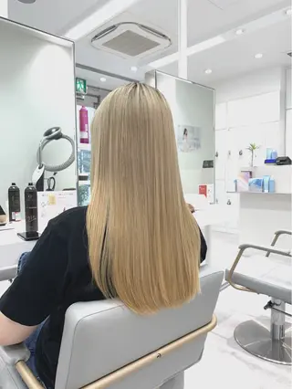 ロング パーマ 🌈ブリーチ縮毛矯正 相原慎🌈のヘアスタイル