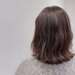 セミロング 推しカラー🎨横浜 ブリーチ/ yuaのヘアスタイル