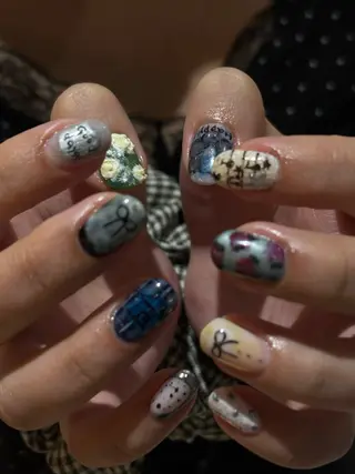 ネイル 【Zina京都駅前】 きぬがわ らむのネイルデザイン