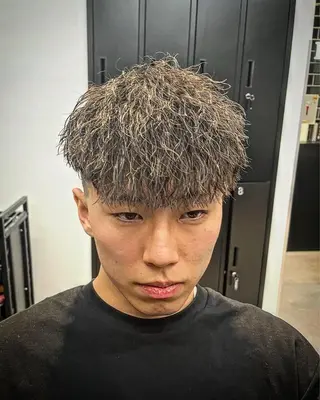 ショート パーマ ヘアアレンジ メンズ men'slapis YUTOのヘアスタイル