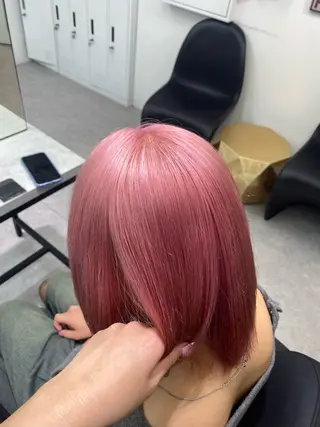 ミディアム カラー PELEshibuya所属・カットモデル様無料 💎saaya💎のヘアスタイル