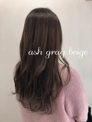 ロング カラー 中村 玲のヘアスタイル