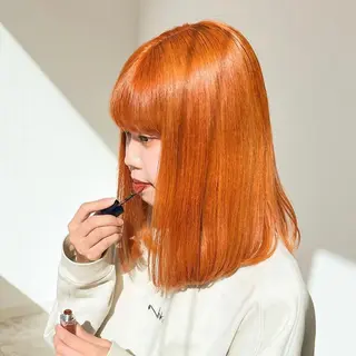 セミロング カラー 🎀ダブルカラー/ ピンク×ガーリー🎀のヘアスタイル