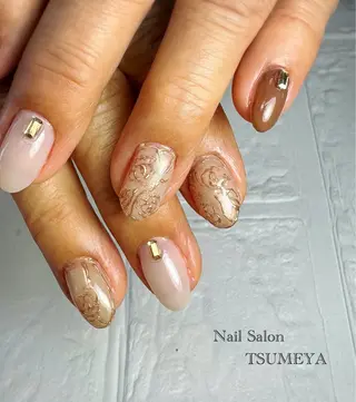 ミディアム TSUMEYA KONのネイルデザイン