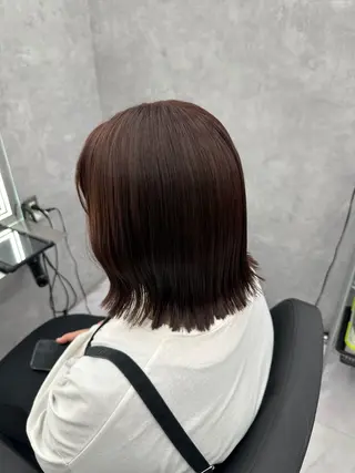 ミディアム カラー いろあそび mahoのヘアスタイル