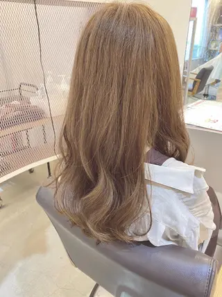 ロング 顔周りデザイン/ ママ美容師/濱ほのかのヘアスタイル