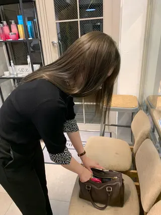 ロング カラー REINA☁️透明感 カラー/ぷつっと♡のヘアスタイル