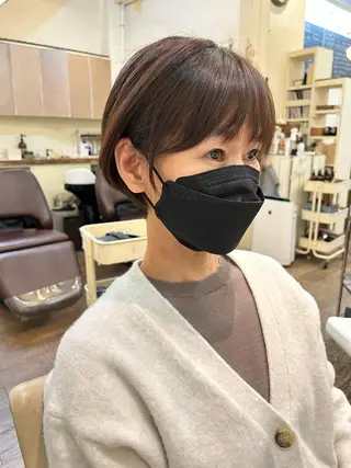 ショート HairMake bo:rl所属・武島 美優のヘアスタイル