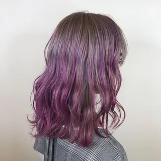 ミディアム カラー LEE HORIE所属・松田 百花のヘアスタイル