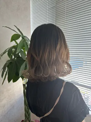 ミディアム カラー 💙まこと💙艶 カラー(Rico)のヘアスタイル