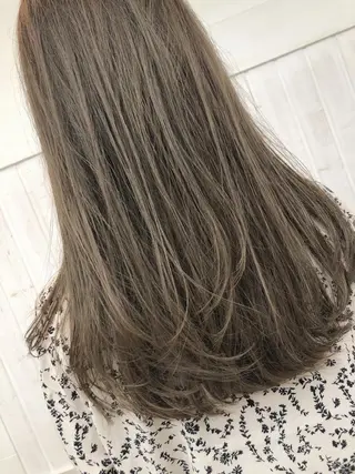 ロング カラー 前髪顔周り✂️店長 ❤️アマミヤ❤️のヘアスタイル