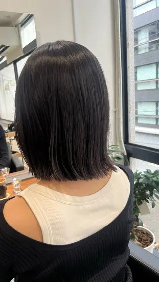 ミディアム RIN 京都美容室 ✴︎透明感カラー✴︎のヘアスタイル