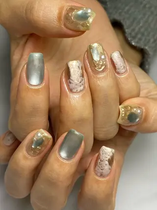 ネイル 草加ニュアンスネイル 🌚hersのネイルデザイン