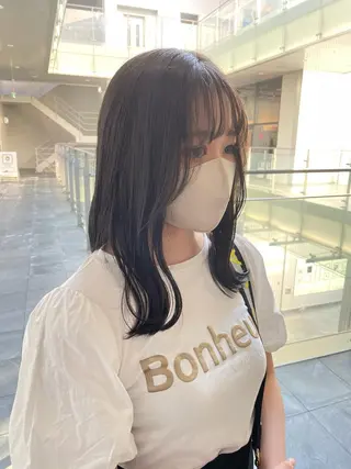 ミディアム 栄　mighty by H所属・不破一輝/栄/矢場町 ボブ/レイヤー/艶髪のヘアスタイル