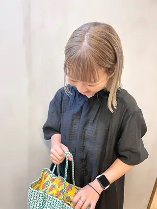 ミディアム カラー パーマ ヘアアレンジ メンズ tatsumi/ボブ ウルフ/レイヤーのヘアスタイル