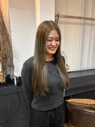 ロング カラー ボブ/可愛いスタイル ⠀ゆらのヘアスタイル