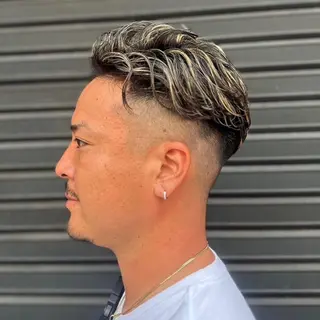 ショート メンズ 透明感カラー❄️要 半個室×マンツーマンのヘアスタイル