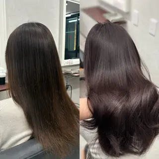 セミロング カラー VIEW YOKOHAMA所属・透明感カラー ／kana‎🤍のヘアスタイル