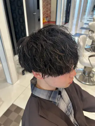 パーマ メンズ 野口 竜矢のヘアスタイル