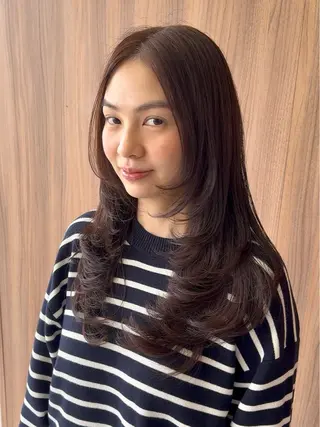 ロング カラー 【透明感カラー】/ 【レイヤー】保坂拓也のヘアスタイル