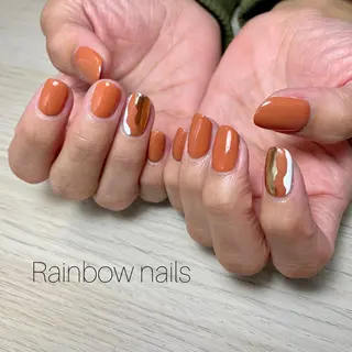 ネイル Rainbow nailsくろちゃんのネイルデザイン