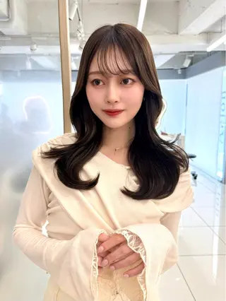 ロング 顔周り🇰🇷韓国 レイヤー/いづみ💞のヘアスタイル