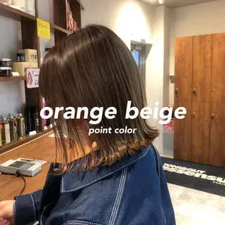 ミディアム カラー レイヤー,ボブ / 彩未のヘアスタイル