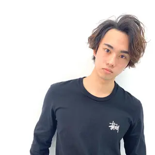 ショート パーマ メンズ 柏メンズカットパーマ NO.1タイチのヘアスタイル