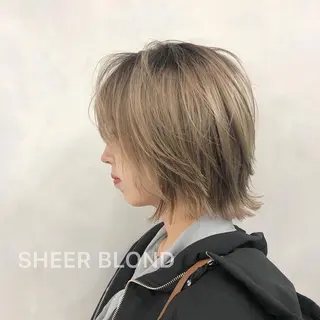 ミディアム 🌸ハイトーン 新田 廉 🌸のヘアスタイル