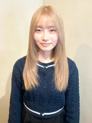 ロング カラー Aya/四条烏丸/ インナーカラーのヘアスタイル