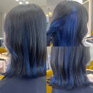 ミディアム カラー 松本 菜那のヘアスタイル