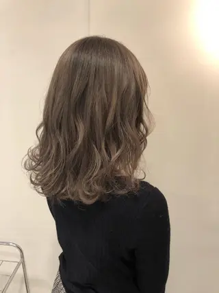 セミロング カラー 韓国風ヘア♡ runaのヘアスタイル