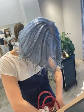 ミディアム SAEKI【ior 】北千住店ブリーチのヘアスタイル