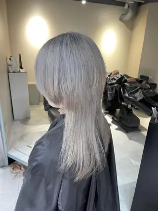ロング ブリーチ🔥ベージュ /グレー/daikiのヘアスタイル