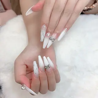 ネイル 長さだし/持込/ ins風ネイル/Umのネイルデザイン