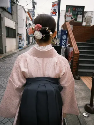 セミロング ヘアアレンジ 似合わせショート chamoのヘアスタイル