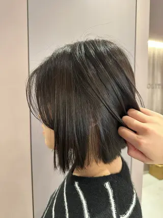 カラー ボブ/艶カラー /misako🧺のヘアスタイル