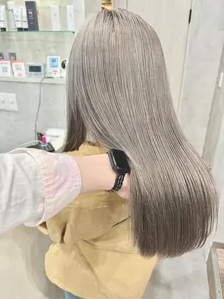 ロング カラー Via officialのヘアスタイル