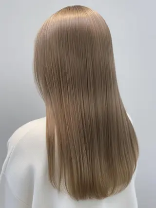 ロング 村岡彩優/松本 /ブリーチ/艶カラーのヘアスタイル