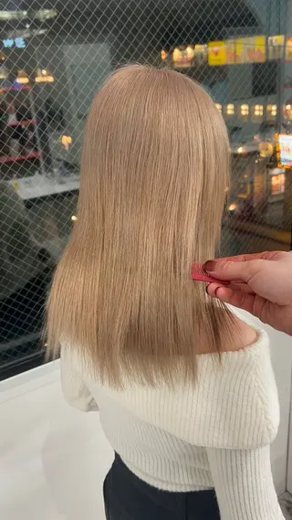 ロング カラー エフェクトブリーチ／ レイヤーカット／翔のヘアスタイル