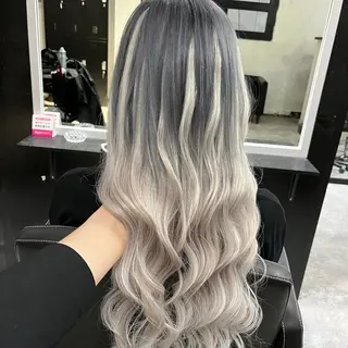 ロング RIN シールエクステのヘアスタイル