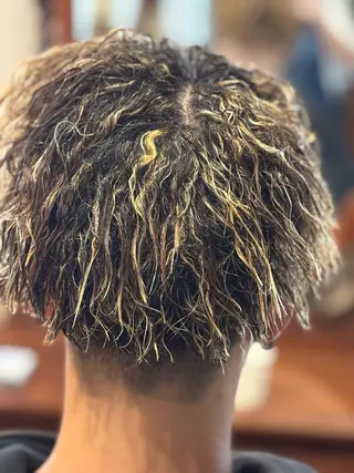 ショート カラー パーマ メンズ おしゃれ泥棒 石原メンズ特化美容師のヘアスタイル