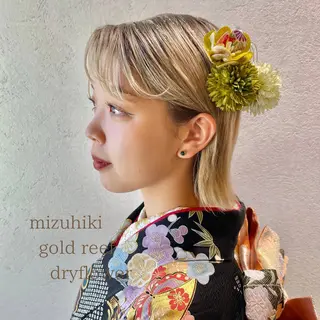 ショート ヘアアレンジ charm《銀座》 ヘアセット/縮毛矯正のヘアスタイル