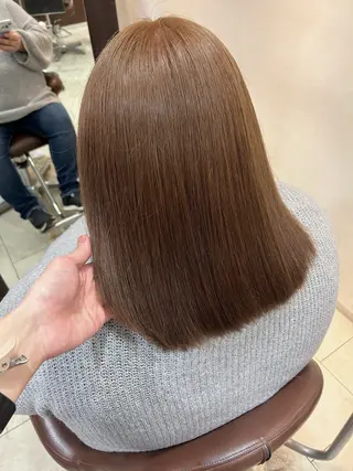 ミディアム カラー 甲斐 司のヘアスタイル